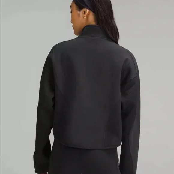 lululemon athletica mixed fabric half zip pullover large black - Picture 4 of 15